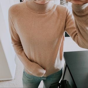 ASOS WHITE Cashmere Mock Neck Sweater